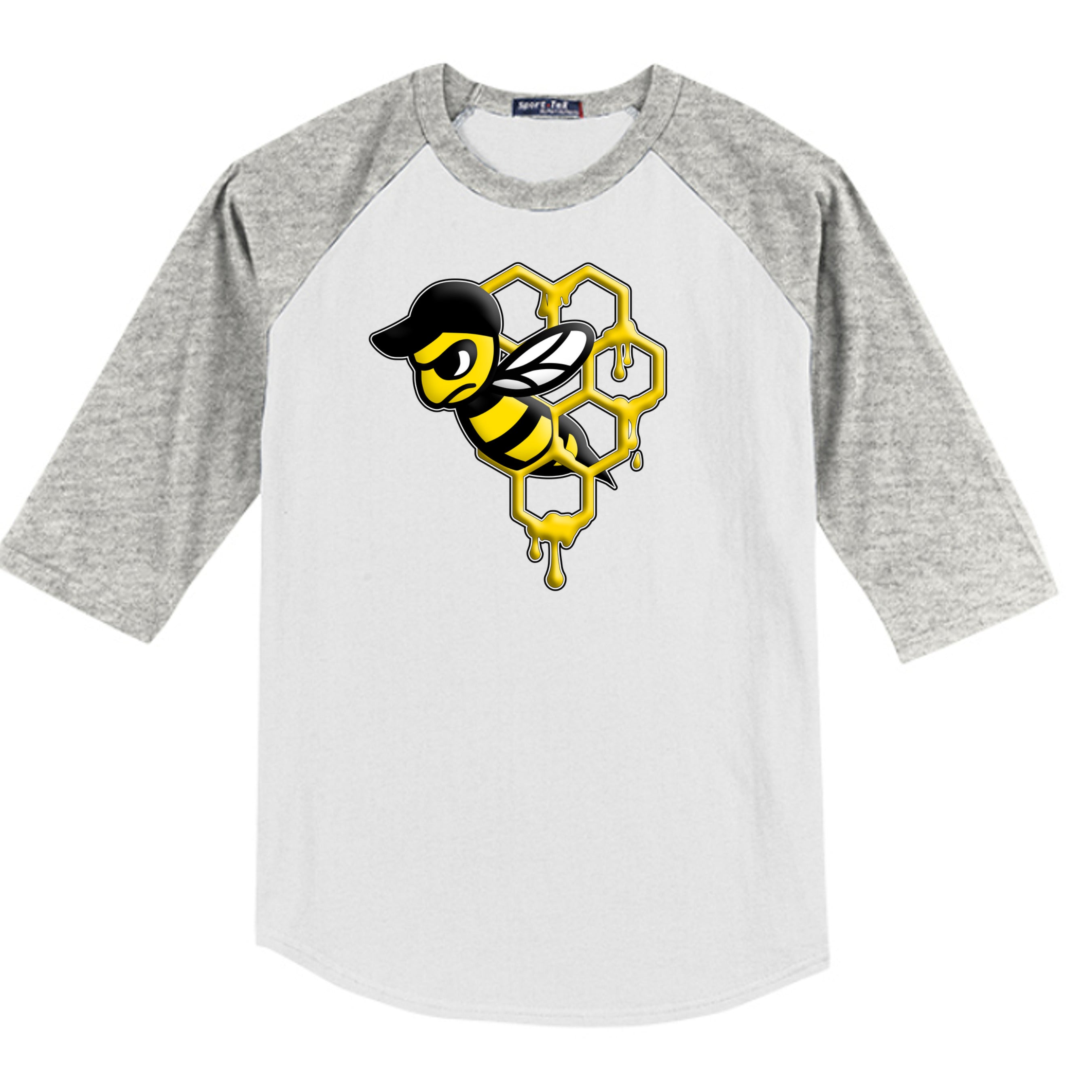 WHITE / HEATHER GREY - YT200 - FRONT
